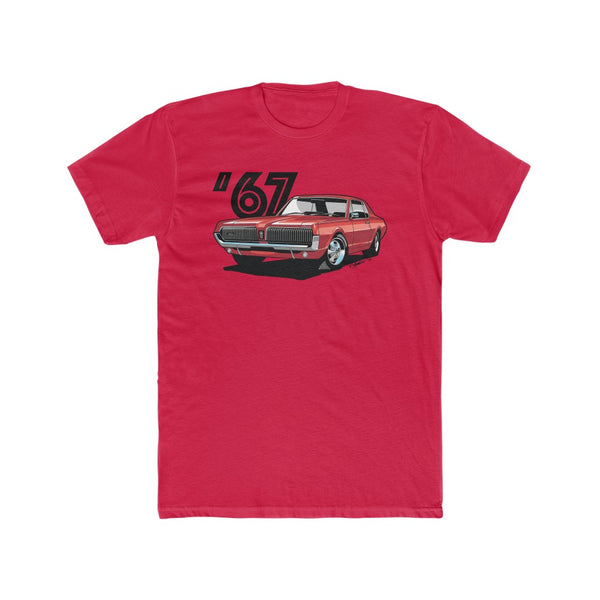 1967 Mercury Cougar Red Men's Cotton Crew Tee