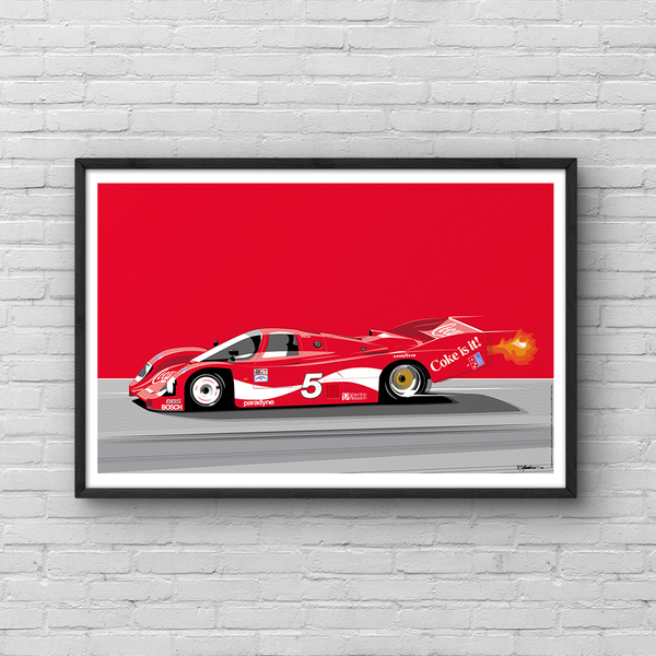 Porsche 962 "Coke" Poster 12x18