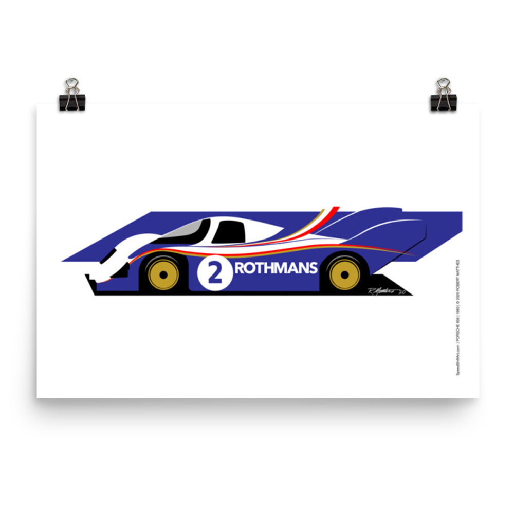 Porsche 956 Rothmans Art Print