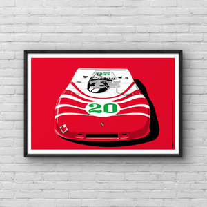 Porsche 908/03 Salzburg #20 Poster
